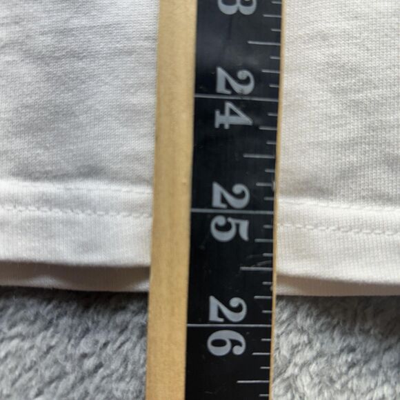 Vintage Y2K Shirt Mens Large White Boxy Graphic Frida Picture Frame Streetwear - Picture 7 of 14